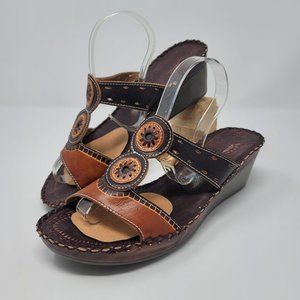 ARTISTE Tamara Spring Step 40 women leather slip-ons very good preowned